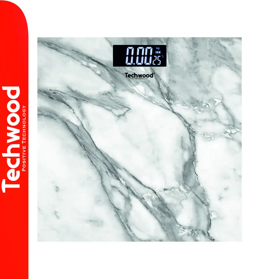 Balança Corporal 180kg Digital Vidro TECHWOOD 1