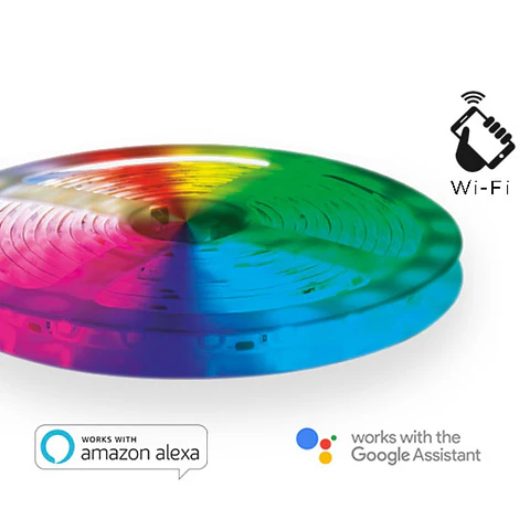 Fita 180 LEDS 5050 RGB + 2700K 12V 3m IP54 WIFI