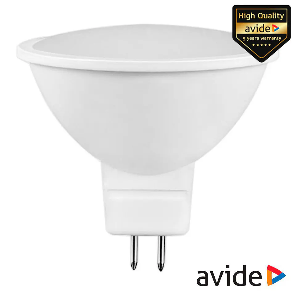 Lâmpada LED GU5.3 Spot 6W 12V 3000K 480lm AVIDE 1
