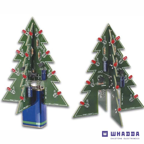 Mini Kit de Montagem Árvore de Natal 3D WHADDA