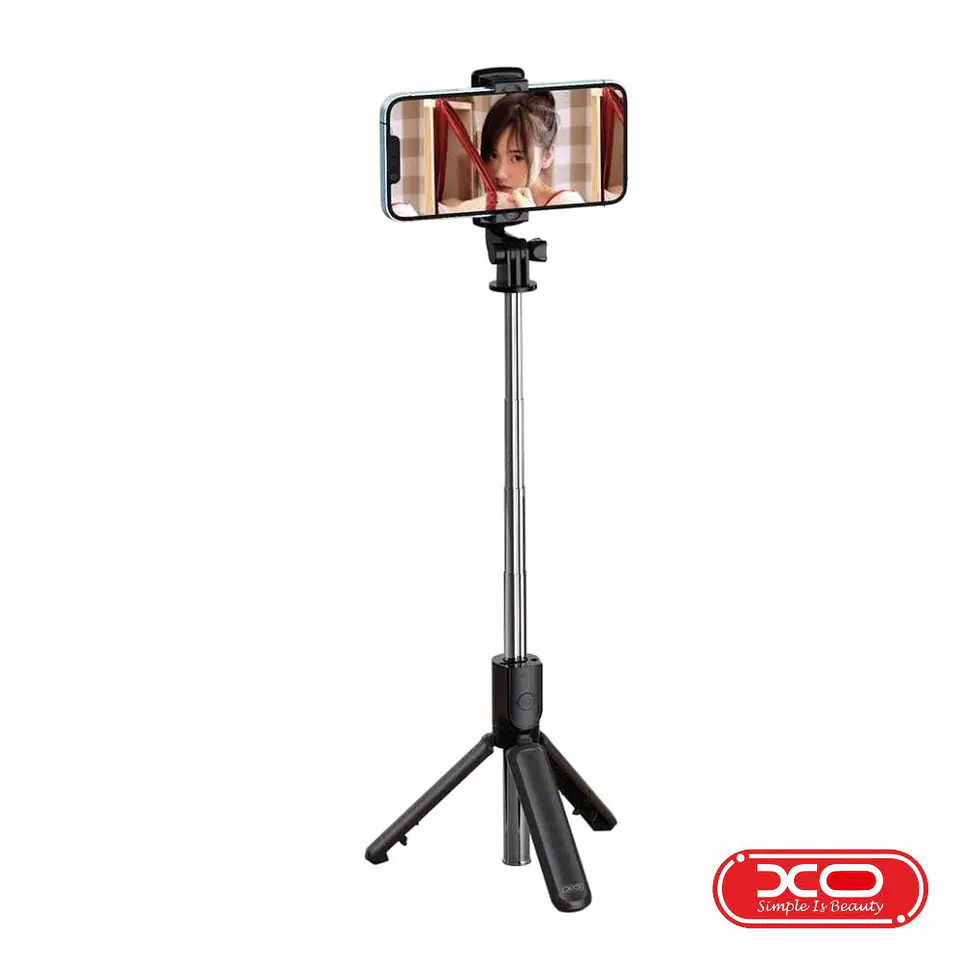 Vara Telescópica Monopod P/ Selfies C/ Função Tripé XO 1