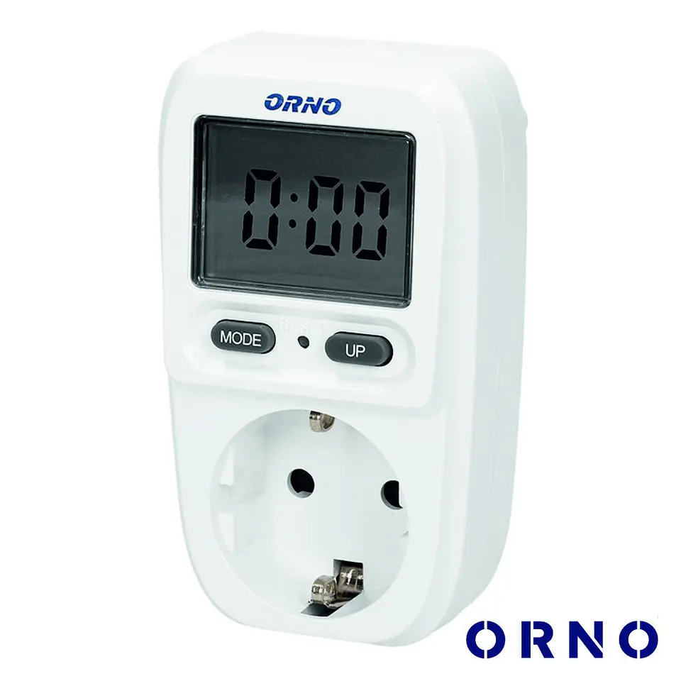 Contador De Energia 230V/16A C/ Tomada ORNO 1