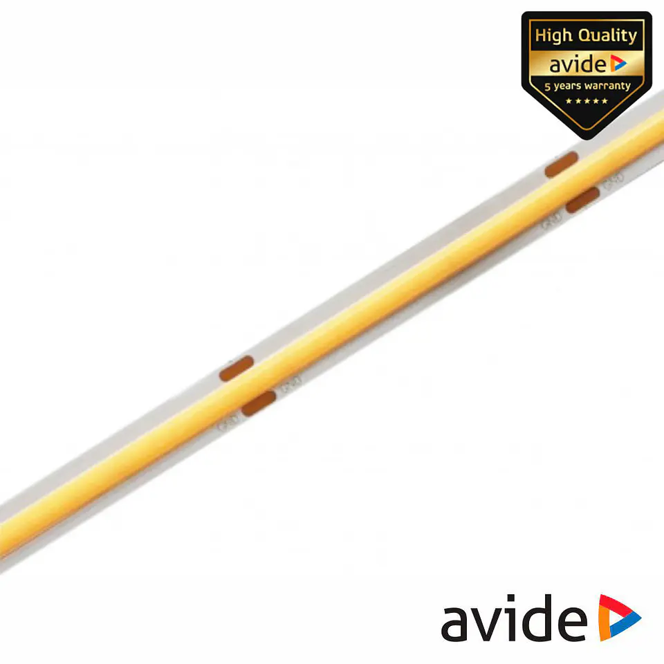 Fita 1600 LEDS COB 6400K 12V 8W/m 5m IP44 AVIDE 1