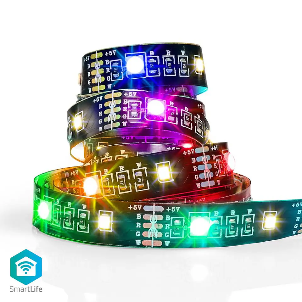 Fita 120 LEDS C/ USB 5050 RGBW 5V 2m IP20 Bluetooth 1