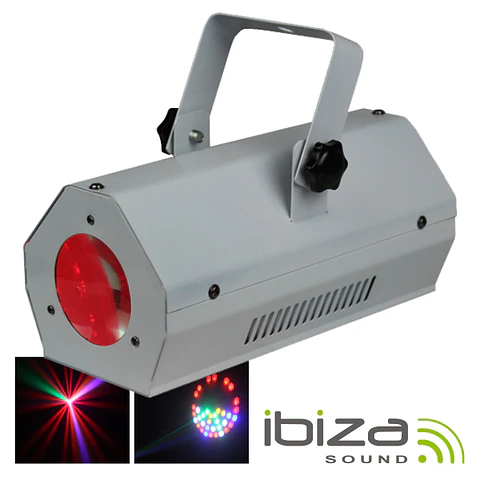 PROJETOR LUZ C/ 56 LEDS RGBAW BRANCO MIC IBIZA