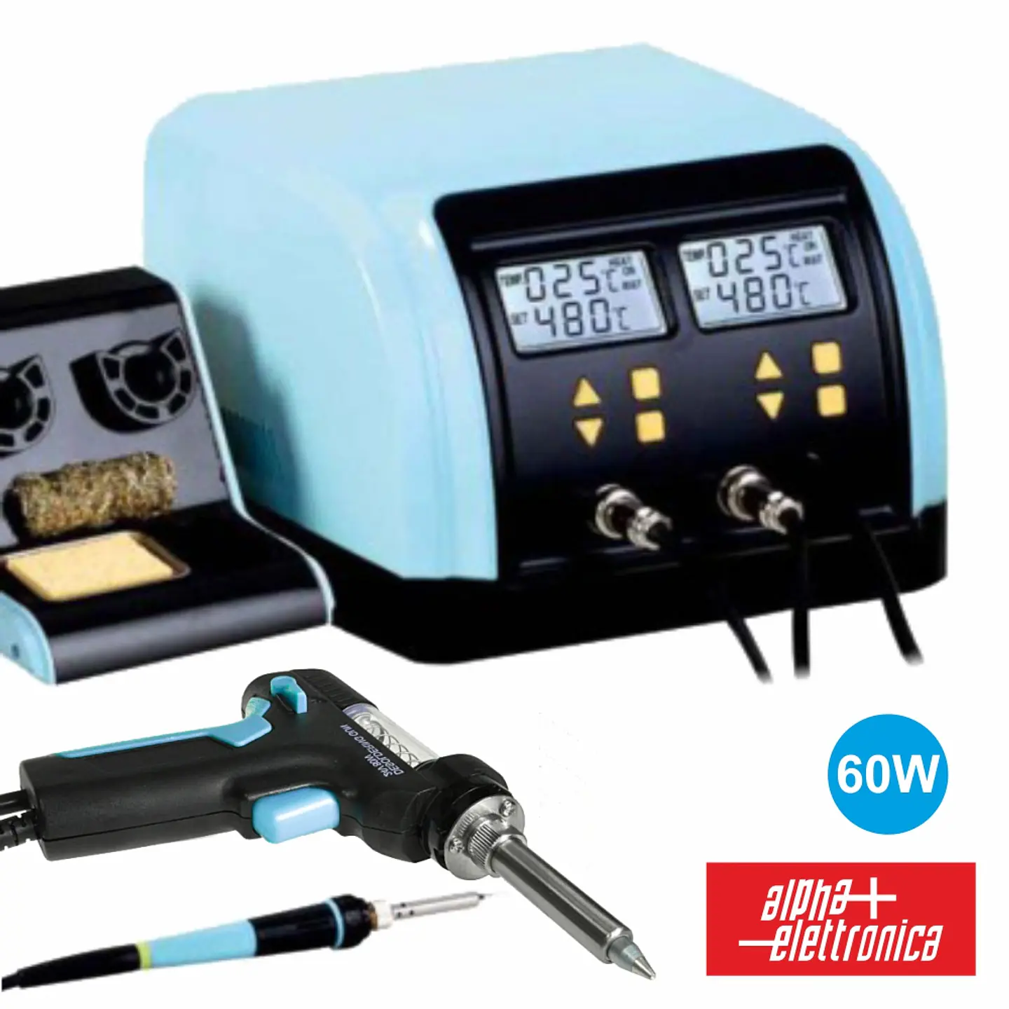 ESTAÇÃO DE SOLDAR E DESSOLDAR REGULÁVEL 60W 230V 1