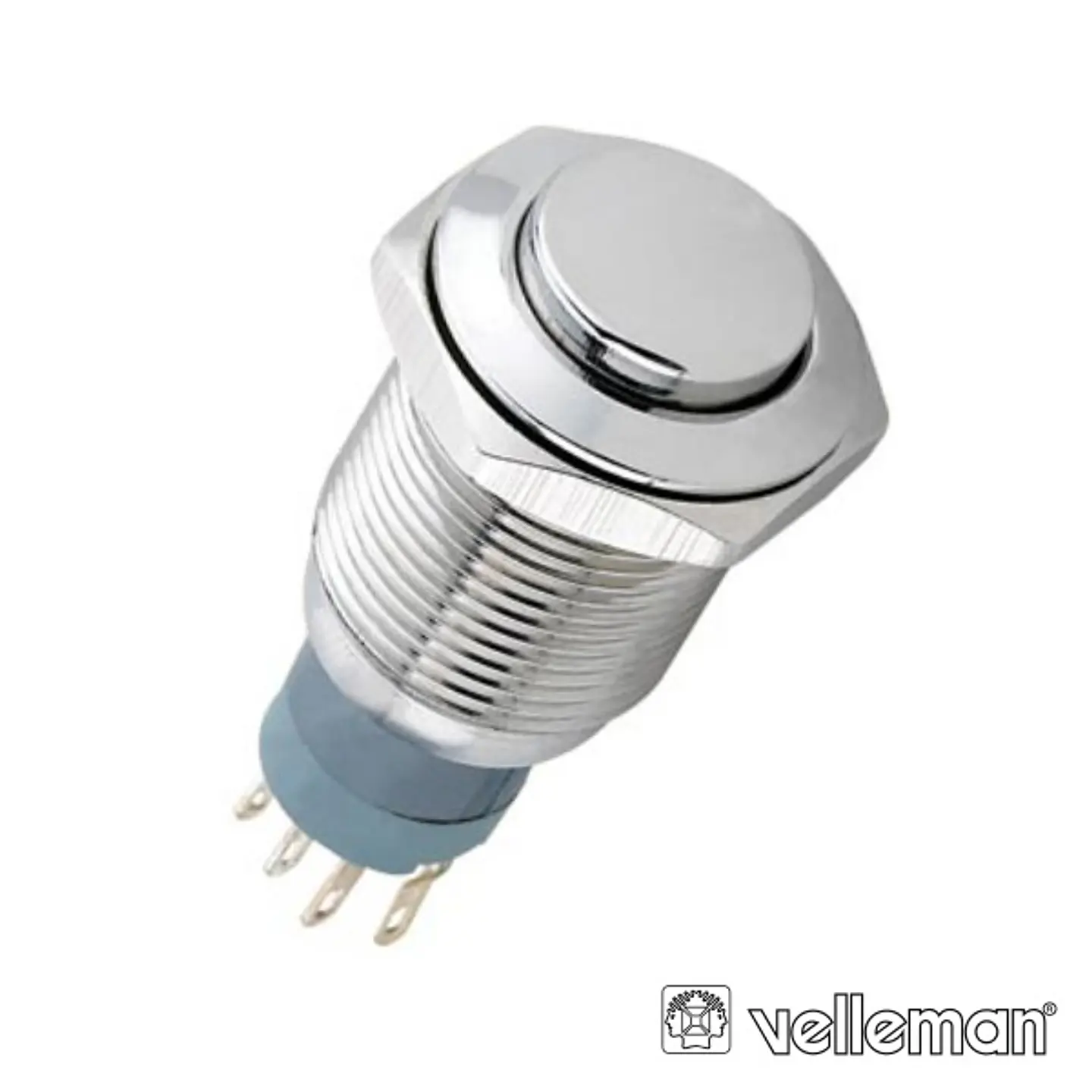INTERRUPTOR REDONDO ALTO DE METAL SPDT 1NA 1NC 1