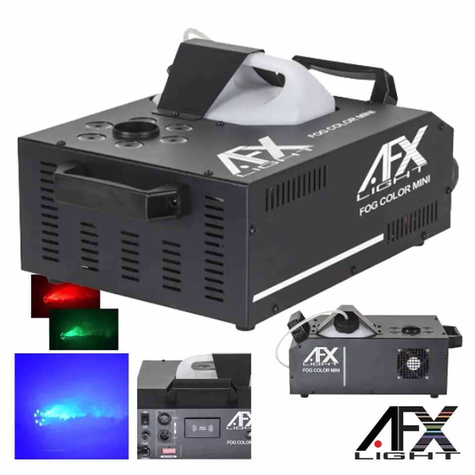 MÁQUINA DE FUMOS 900W 6 LEDS 3W RGB DMX GEYSER AFXLIGHT 1
