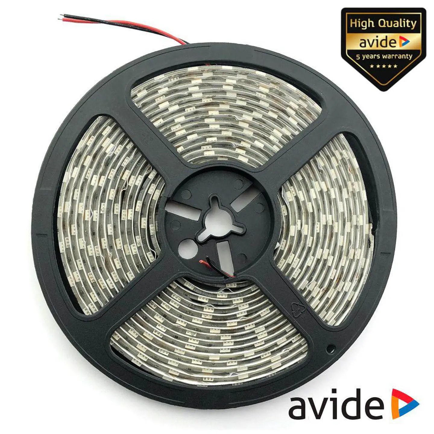 FITA 600 LEDS 2835 6400K 12V 5M IP65 AVIDE 1