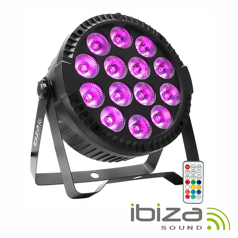 Projetor Par C/ 14 LEDS 6W RGBW DMX IBIZA