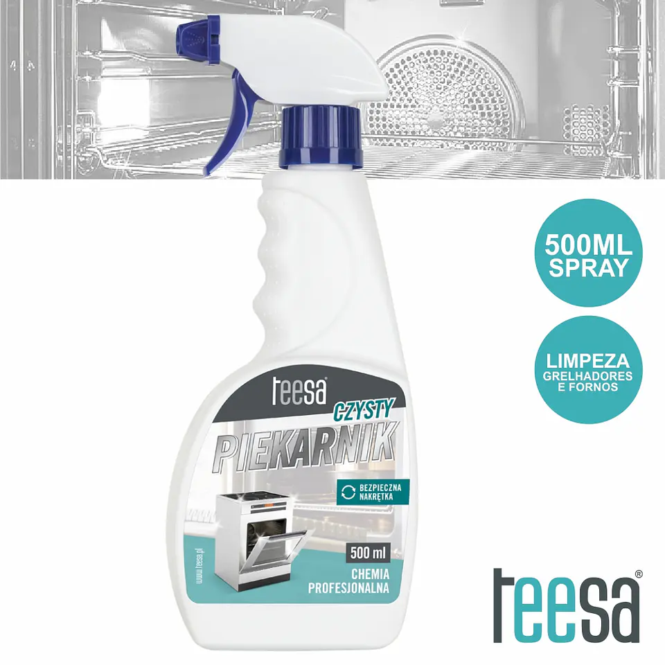 SPRAY DE 500ML LIMPEZA P/ FORNOS GRELHADORES TEESA 1