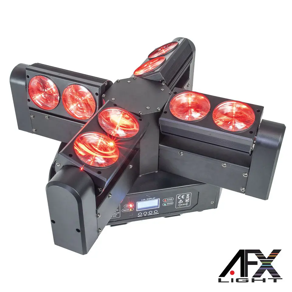 Moving Head Quádruplo 8 LEDS 12W RGBW DMX AFXLIGHT 1