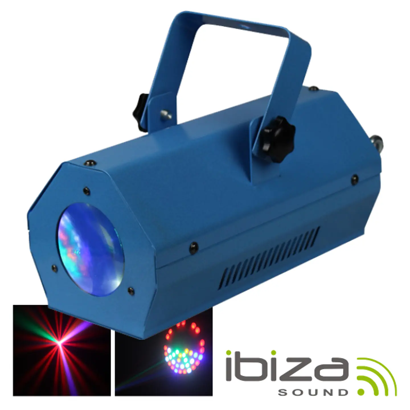 PROJETOR LUZ C/ 56 LEDS RGBAW AZUL MIC IBIZA 1