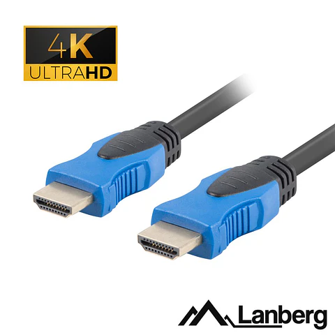 Cabo HDMI Dourado Macho / Macho 2.0 4K 1m LANBERG