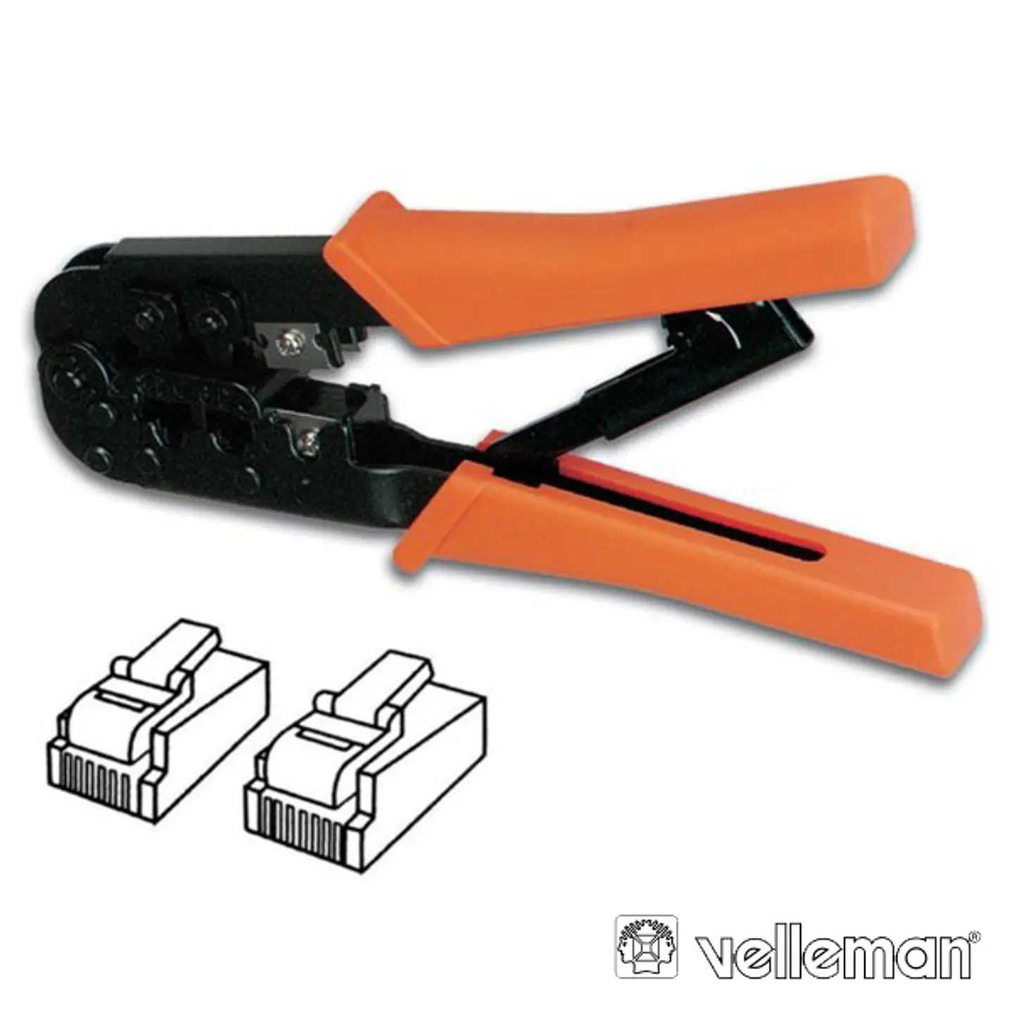 ALICATE DE CRAVAR 6P6C/6P4C/8P8C/RJ12/RJ45 VELLEMAN 1