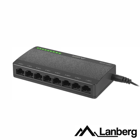 Switch de Rede Ethernet 8 Portas RJ45 LANBERG