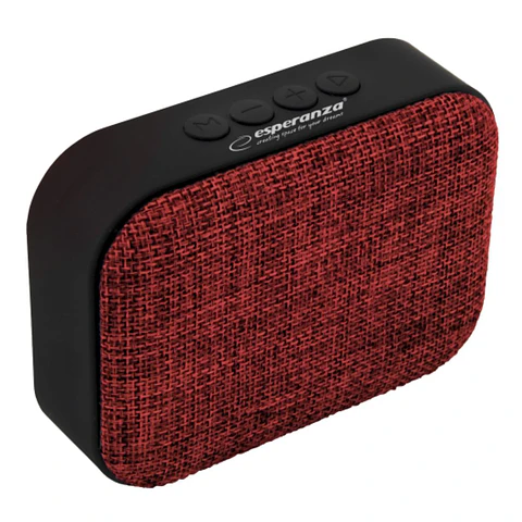 Coluna Bluetooth Portátil 3W USB/SD/Bat Vermelha
