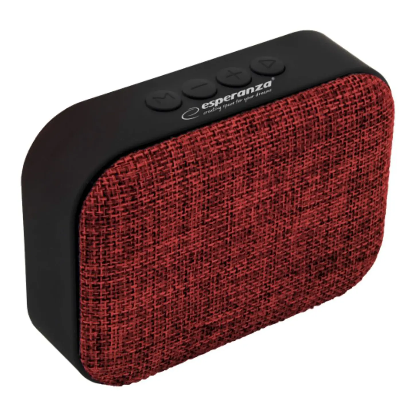 Coluna Bluetooth Portátil 3W USB/SD/Bat Vermelha 1
