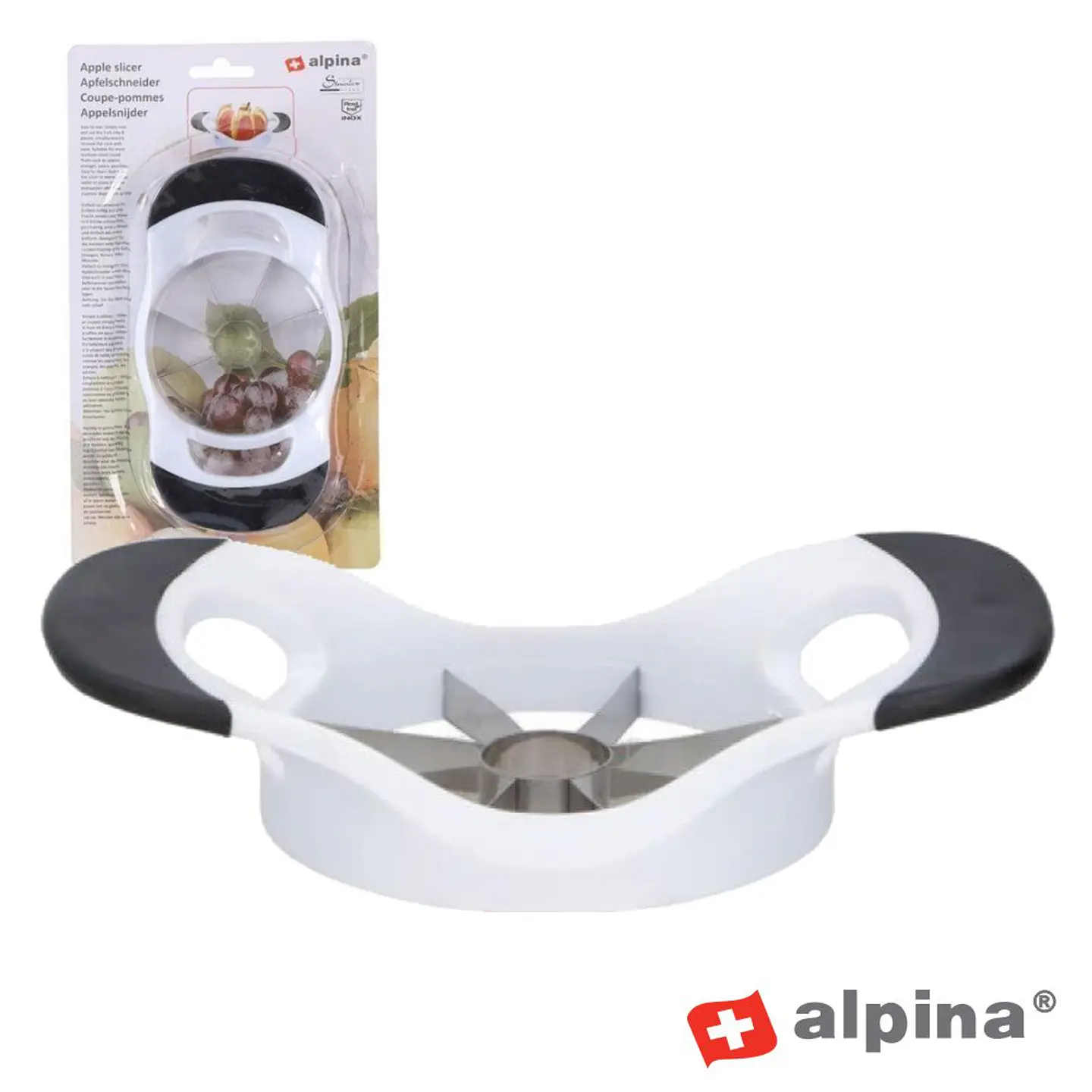 CORTADOR E DIVISOR P/ MAÇÃS C/ 8 LÂMINAS ALPINA 1