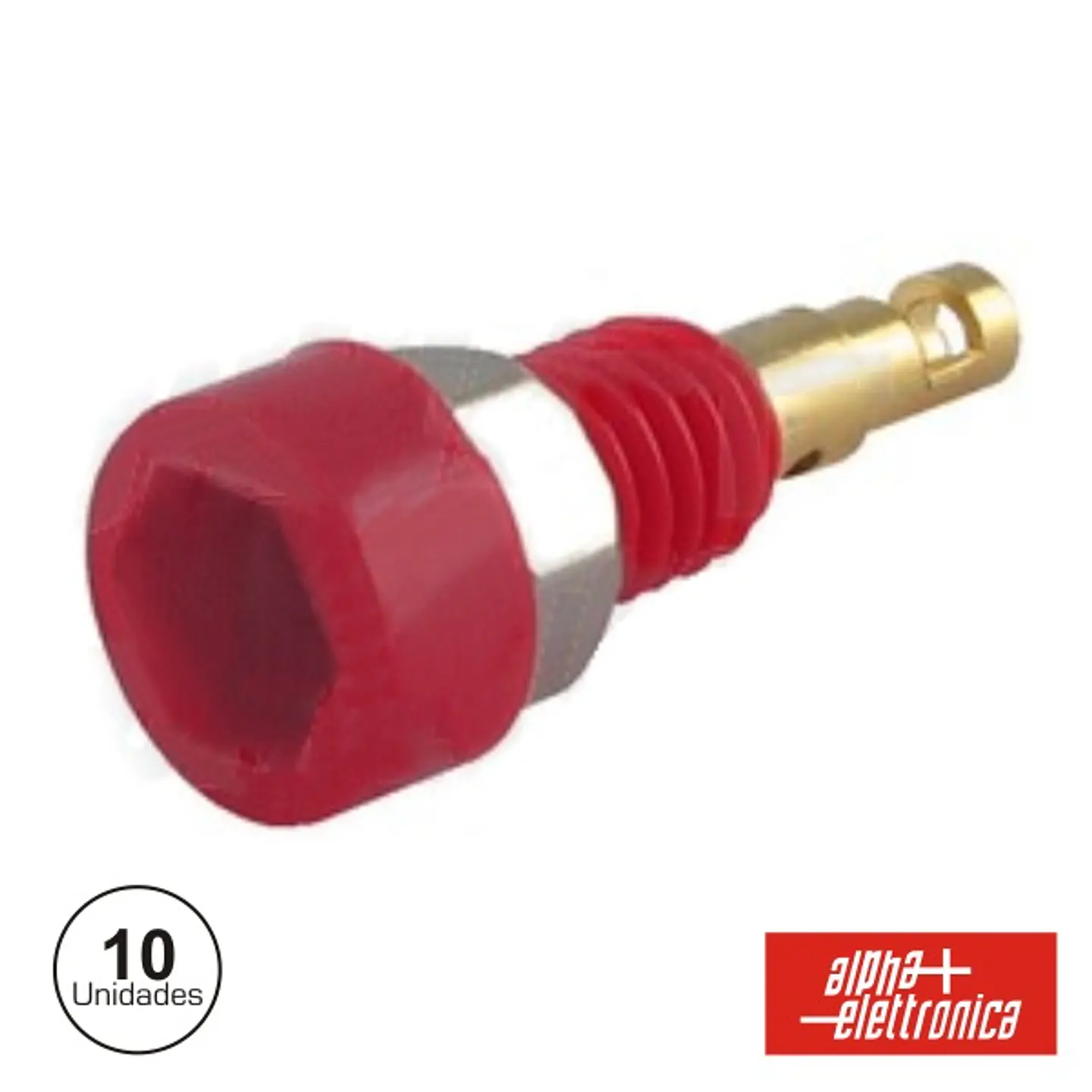 BORNE TERMINAL 2MM VERMELHO 1