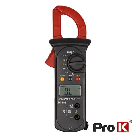 Pinça Amperimétrica Digital AC/DC 400A PROK