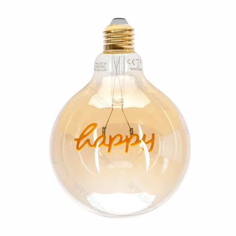 Lâmpada LED E27 Globo Filamento "Happy "4W 230V 1800K 250lm