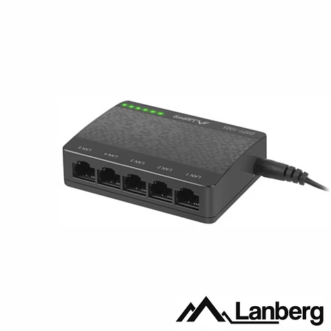 Switch de Rede Ethernet 1GB/s 5 Portas RJ45 LANBERG