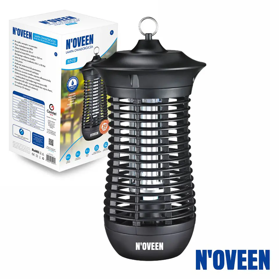 Mosquiteiro Elétrico 18W IPX4 NOVEEN 1