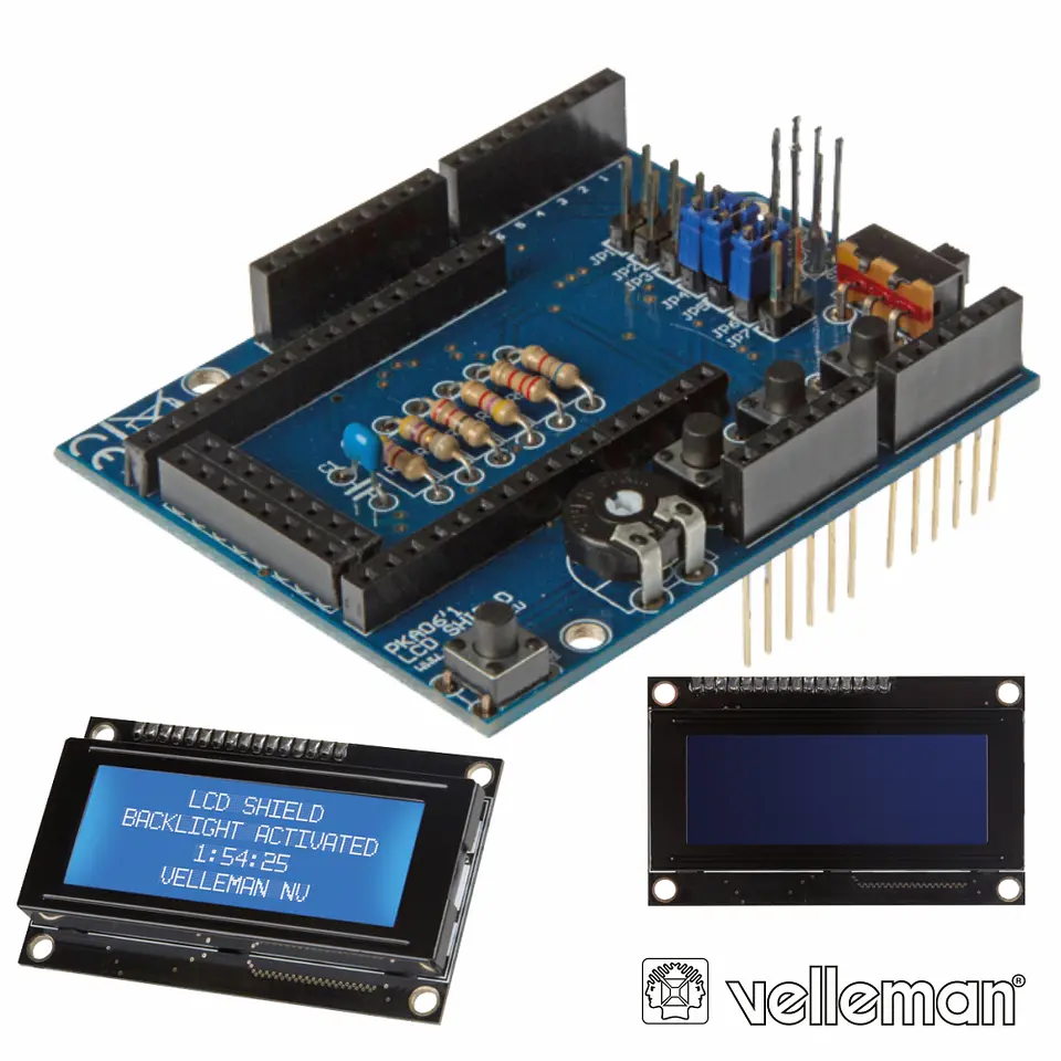 LCD 20X4 SHIELD P/ ARDUINO VELLEMAN 1