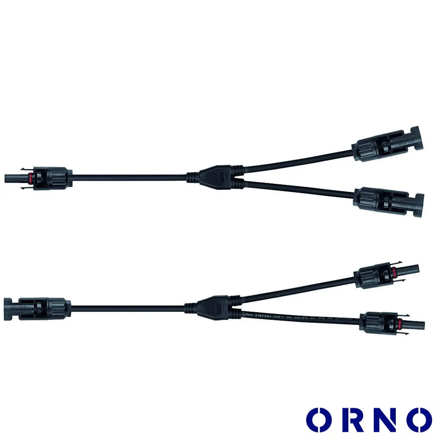 Conjunto de Adaptadores Em Y P/ Fichas Solares 2xMC4 ORNO 1
