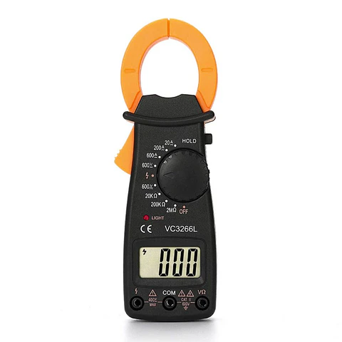 Pinça Amperimétrica Digital AC/DC 600V
