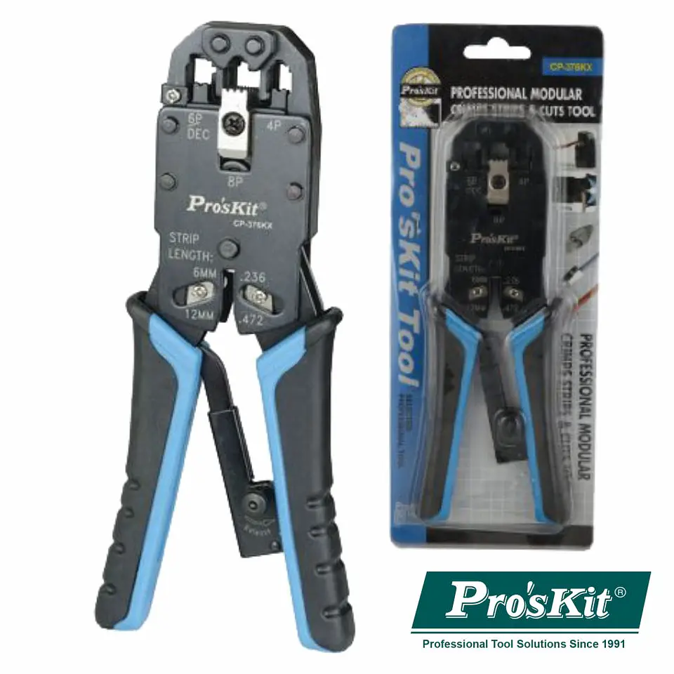 ALICATE DE CRAVAR RJ45/RJ11/RJ12/RJ22 PROSKIT 1