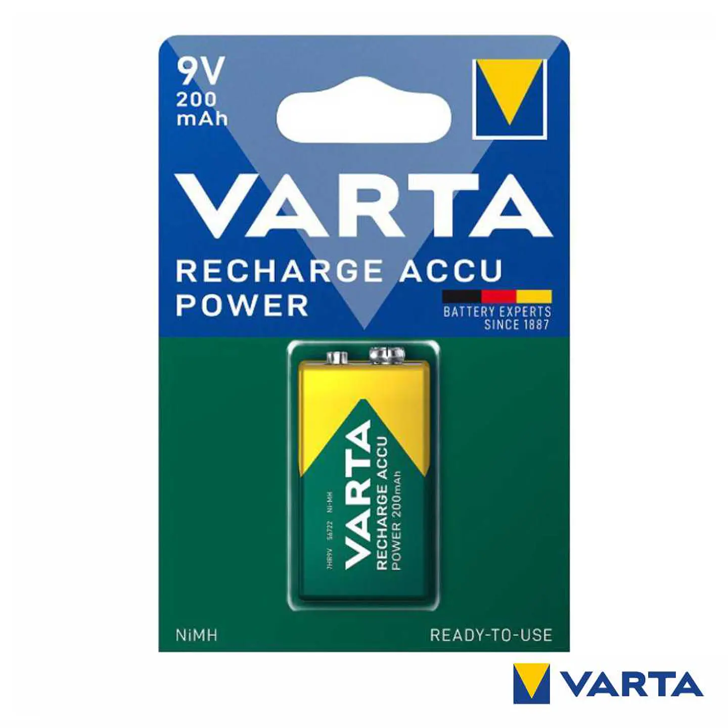 Bateria Ni-Mh 6HR61 9V 200mA VARTA 1