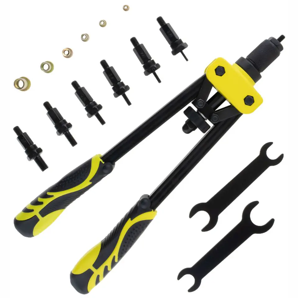 Alicate de Rebites C/ 6 Adaptadores E 150 Porcas de Rebite 1