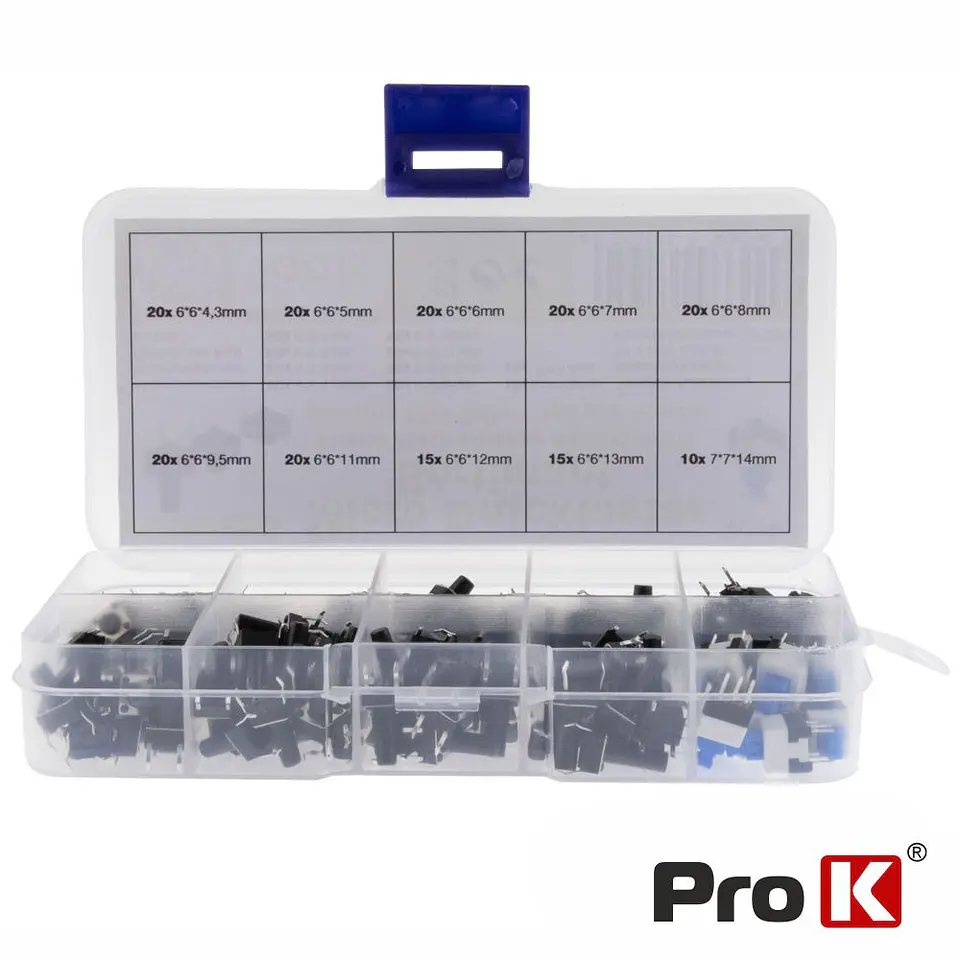Kit de 180 Comutadores Micro Switch PROK 1