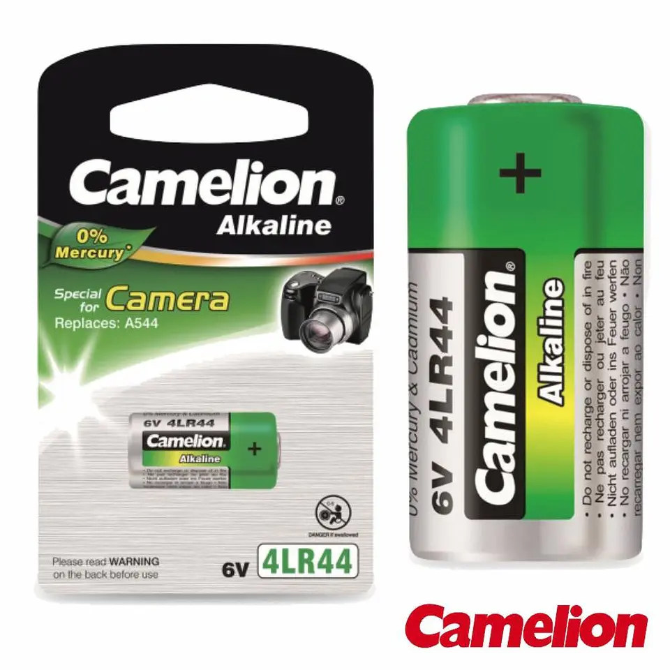 PILHA ALCALINA 4LR44 6V 165MA BLISTER CAMELION 1