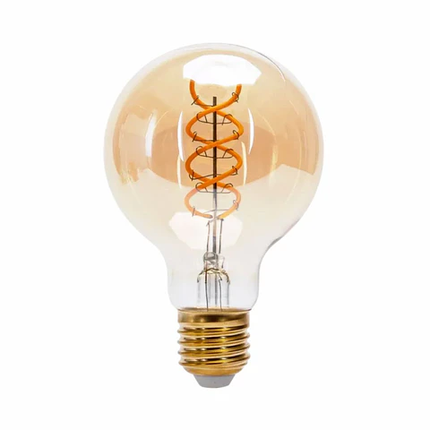 Lâmpada E27 4W G80 240V Filamento Suave 1800K 280lm