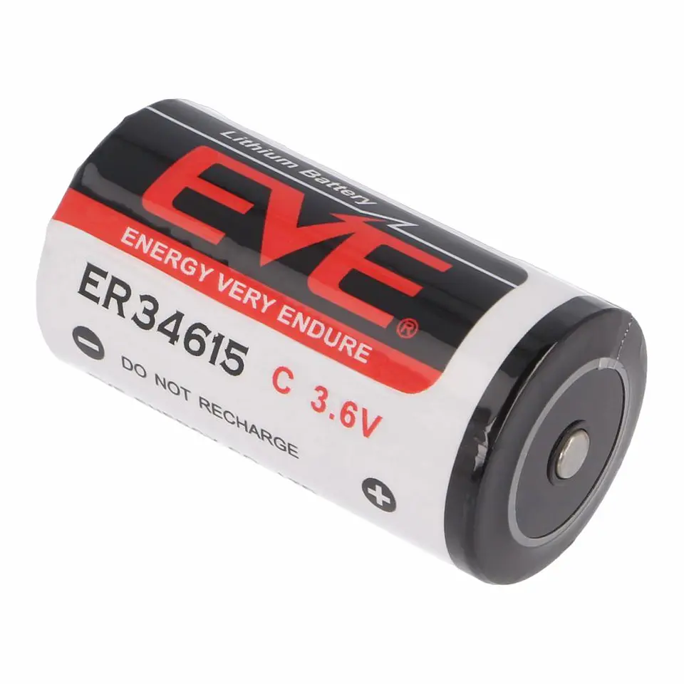 Pilha Lithium 32.9x61.5mm ER34615 3.6V 19000mA EVE 1