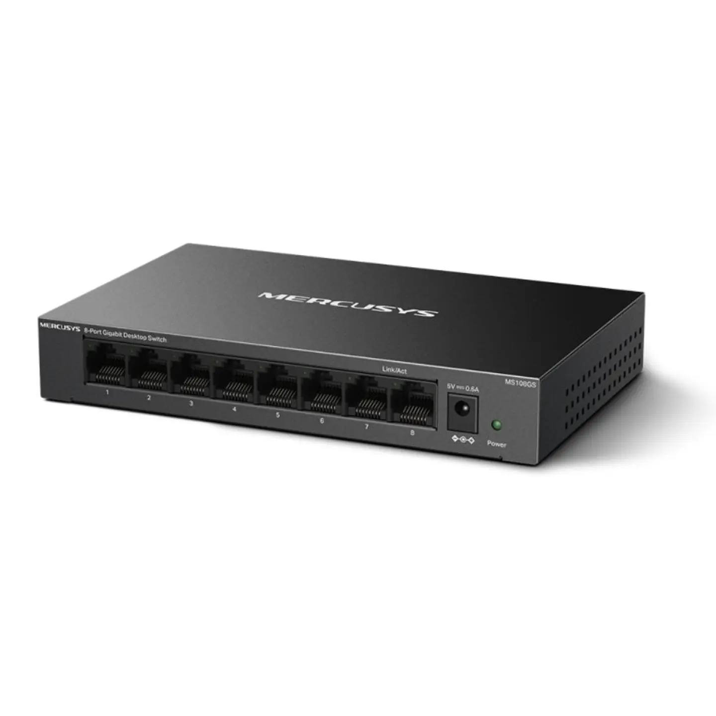 Switch de Rede PoE Ethernet 1GB/s 8 Portas RJ45 1