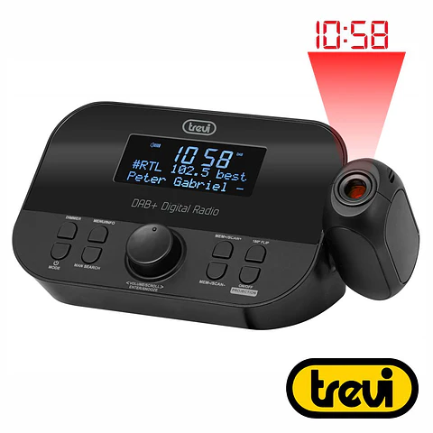 Relógio Despertador FM/RDS/DAB+ Digital TREVI
