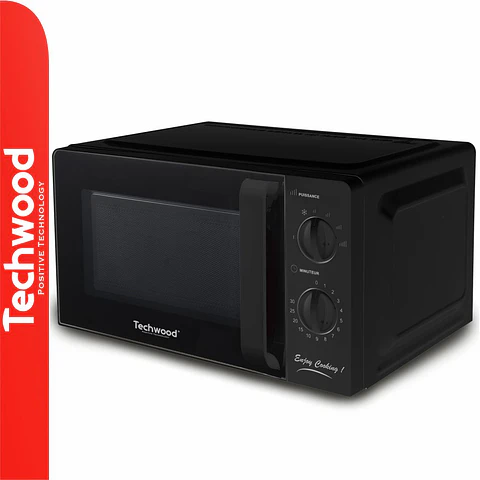 Microondas Preto 20 Litros 700W TECHWOOD