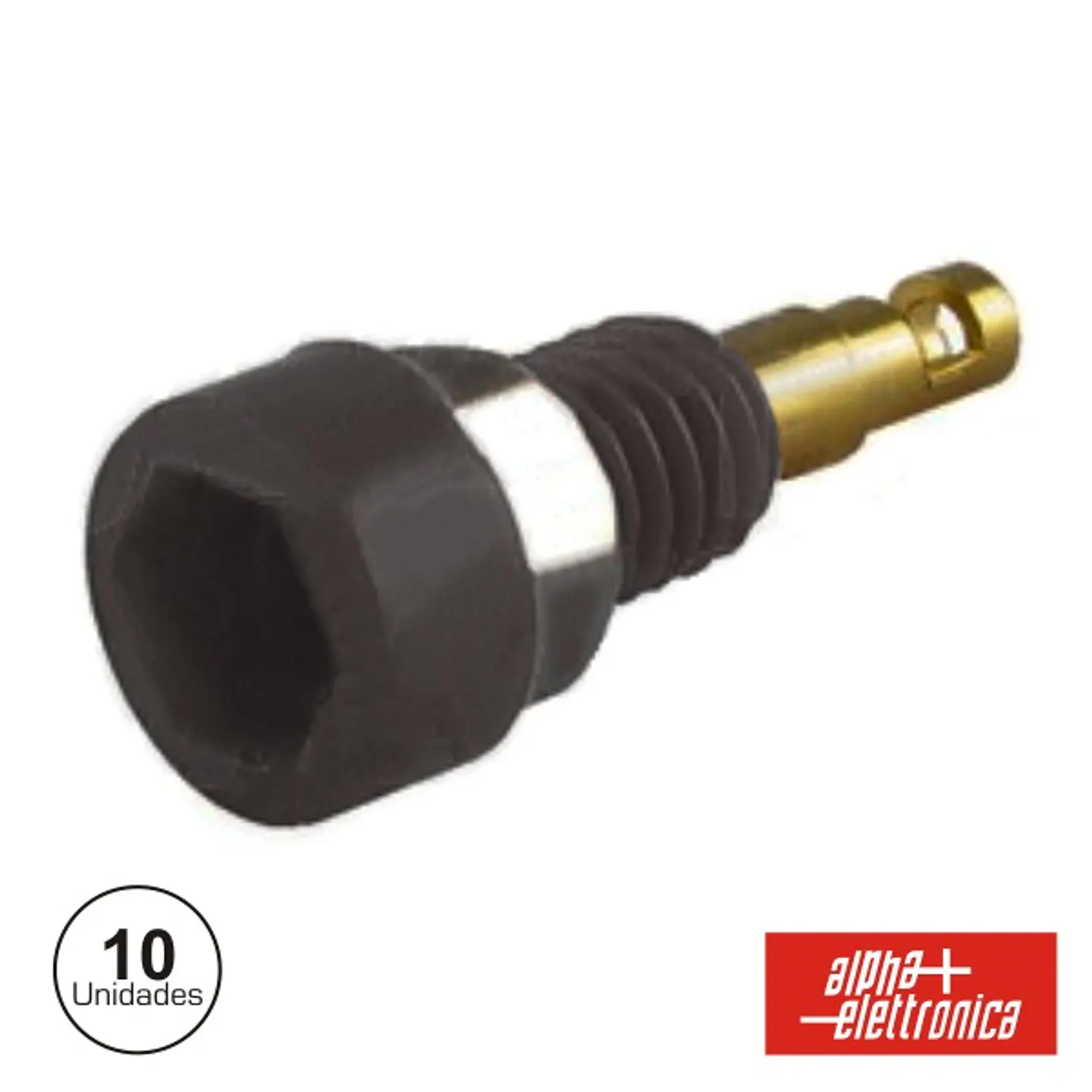 BORNE TERMINAL 2MM PRETO 1