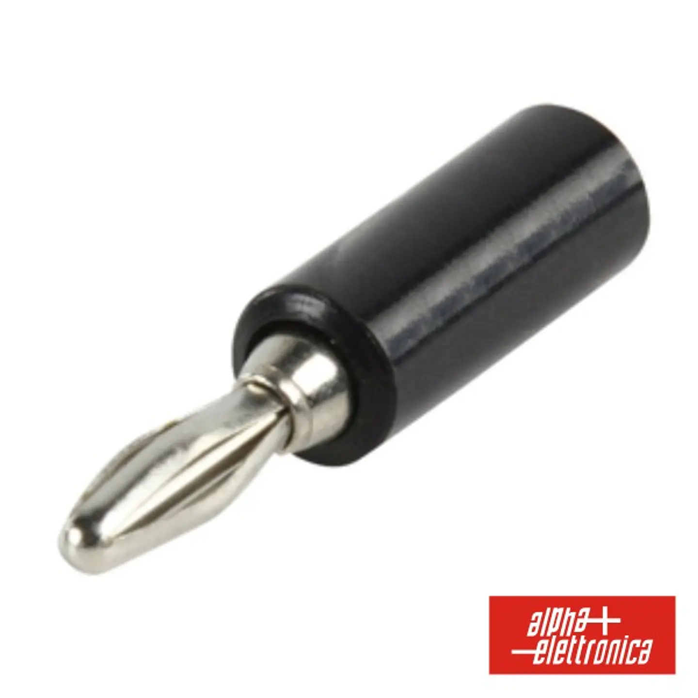FICHA BANANA 4MM MACHO PRETA 1