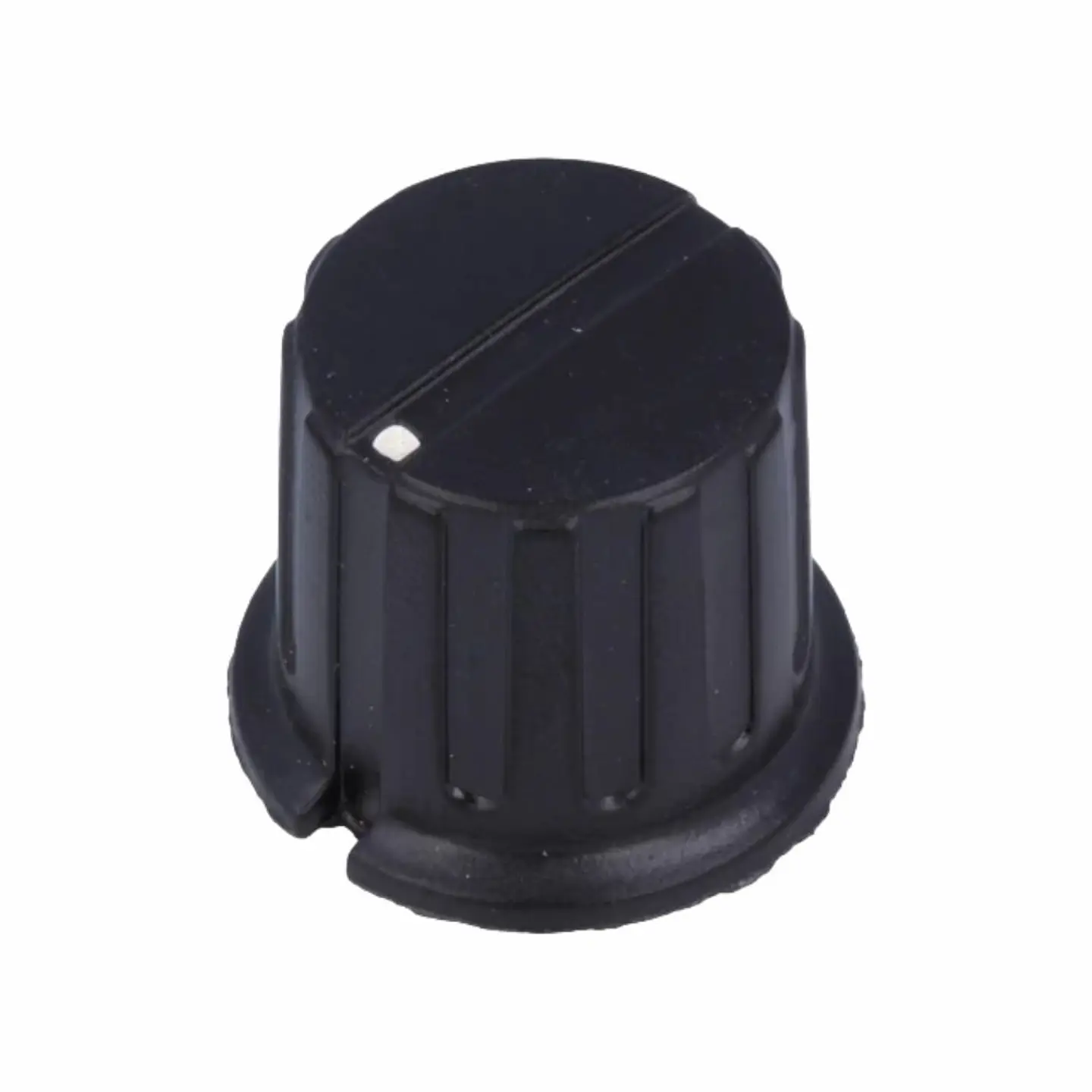 Botão P/ Potenciómetro Preto C/ Ponto Branco Ø19,5x20mm 1