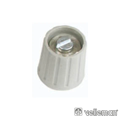 Botão p/ Potenciómetro Cinza 15mm/6mm VELLEMAN