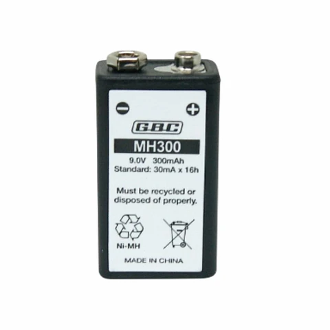 Pilha Recarregável NI-MH 6HR61 9V 300mAh