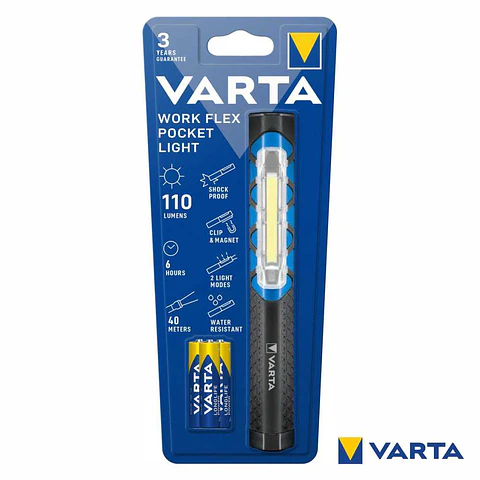 Lanterna de Trabalho LED COB 110lm VARTA