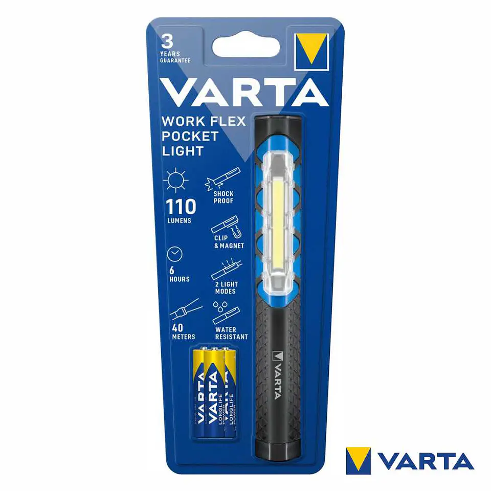 Lanterna de Trabalho LED COB 110lm VARTA 1