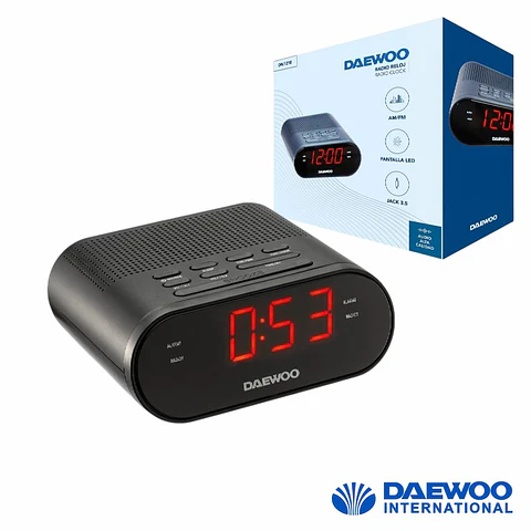 Relógio Despertador AM/FM Digital DAEWOO