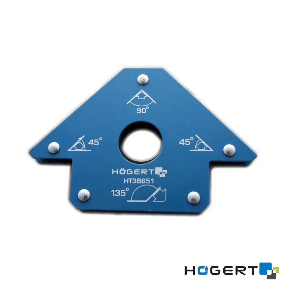 Esquadro Magnético P/ Soldadura 45/90/135º 22.5kg HOGERT 1